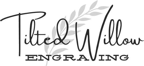 Tilted Willow Engraving